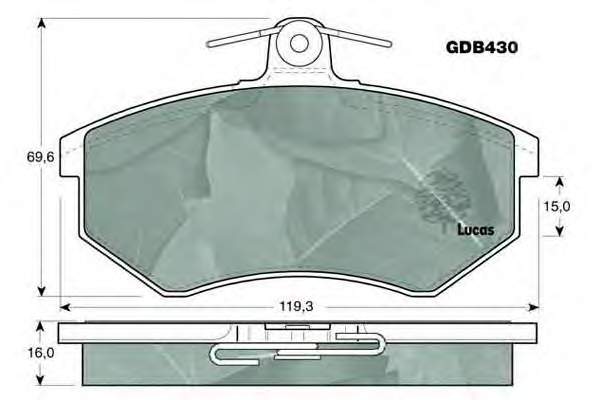 Купить 0986495142 Bosch Колодки тормозные