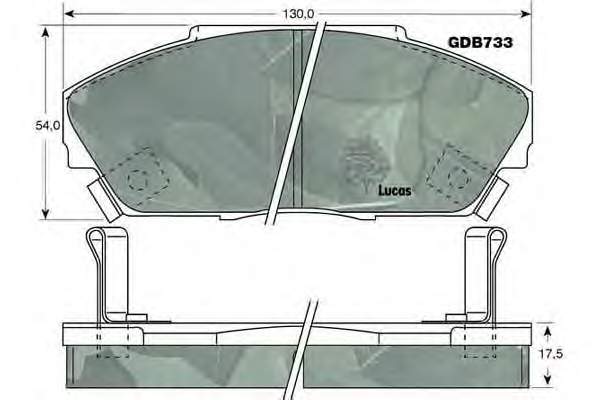 GDB733 Lucas Колодки передние