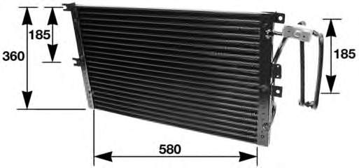 52464526 Opel radiador de aparelho de ar condicionado