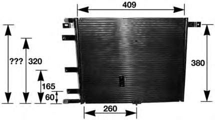 Radiador de aparelho de ar condicionado 300252 ACR