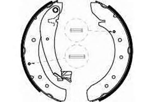 BSA2202.00 Open Parts sapatas do freio traseiras de tambor