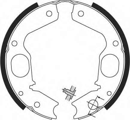 Колодки ручника GS8695 Lucas