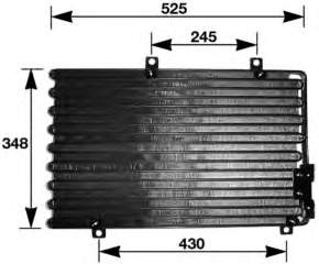 8FC351036741 HELLA radiador de aparelho de ar condicionado