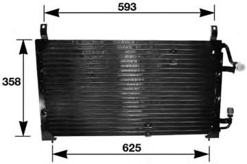 8FC 351 037-111 HELLA radiador de aparelho de ar condicionado