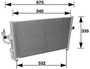 97606-22000 Hyundai/Kia radiador de aparelho de ar condicionado