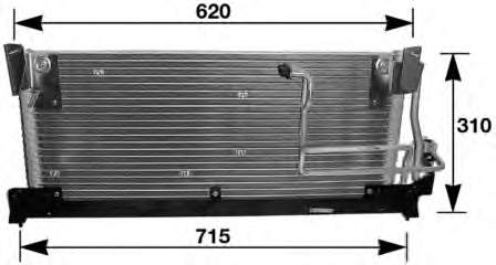 1618071 Opel radiador de aparelho de ar condicionado