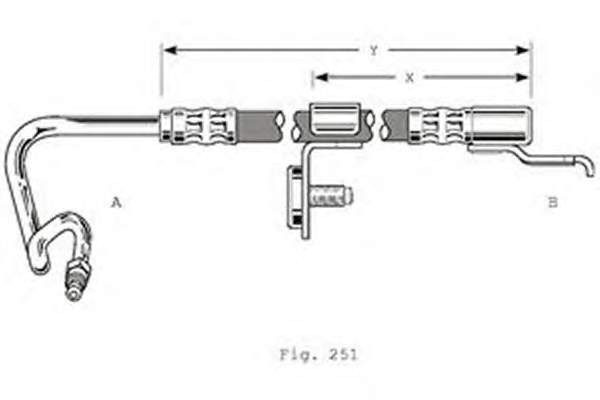 Шланг тормозной задний, левый Ford 6823334 цена, от 24.44 USD