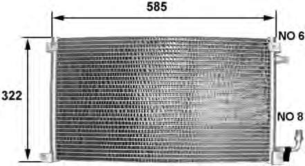 8FC 351 038-221 HELLA radiador de aparelho de ar condicionado