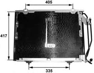 Radiador de aparelho de ar condicionado para Mercedes CLK (C208)