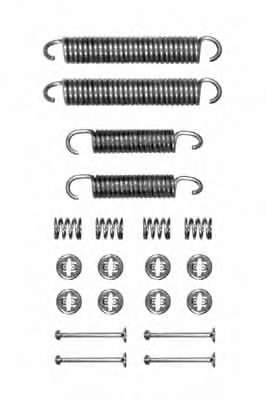 Kit de montagem das sapatas traseiras de tambor 1050601 Quick Brake