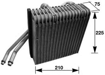 Vaporizador de aparelho de ar condicionado para Audi A3 (8L1)