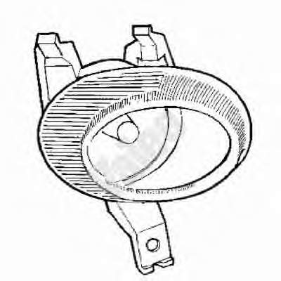 Luzes de nevoeiro direitas para Peugeot 206 (2D)