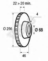 986478018 Bosch disco do freio dianteiro