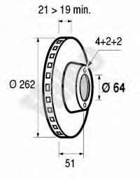 BDR1053.20 Open Parts disco do freio dianteiro