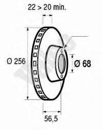 BS1770C Optimal disco do freio dianteiro