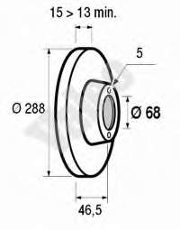 8574710 Brembo disco do freio dianteiro