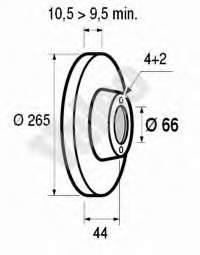 8564560 Brembo disco do freio traseiro