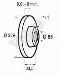 8678510 Brembo disco do freio dianteiro