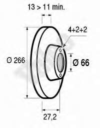 8723810 Brembo disco do freio dianteiro