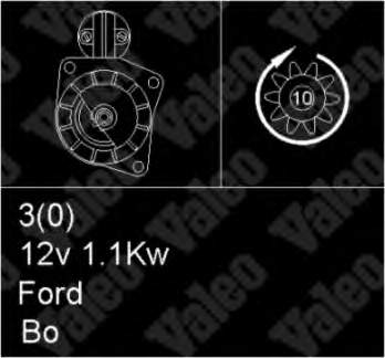 1438561 Ford motor de arranco