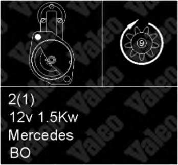 Motor de arranco para Mercedes S (W108, W109)