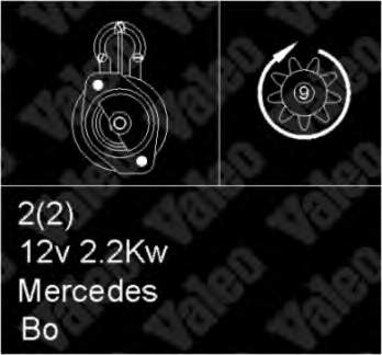A0031512001 Mercedes motor de arranco