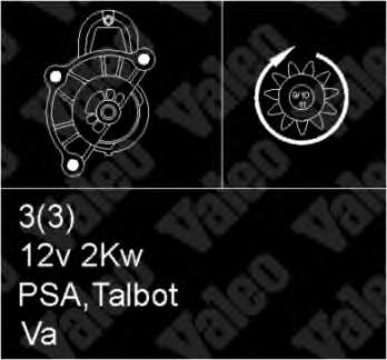 5802CP Peugeot/Citroen motor de arranco