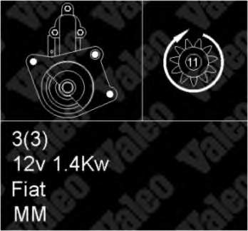 5985556 Fiat/Alfa/Lancia motor de arranco