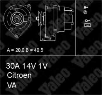 Gerador para Citroen 2 CV 