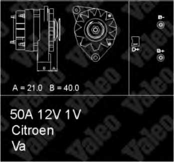 433358 VALEO генератор