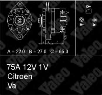Gerador para Citroen C25 (280,290)