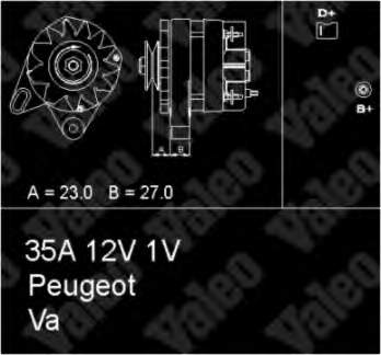 433387 VALEO генератор