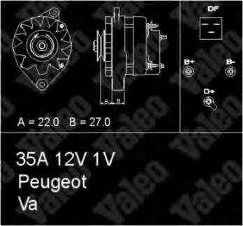 433392 VALEO генератор