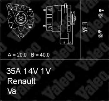 7701381525 Renault (RVI) gerador