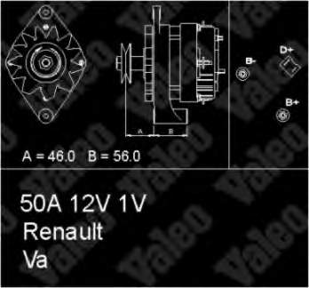 7701351052 Renault (RVI) gerador