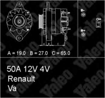 7700691736 Renault (RVI) gerador