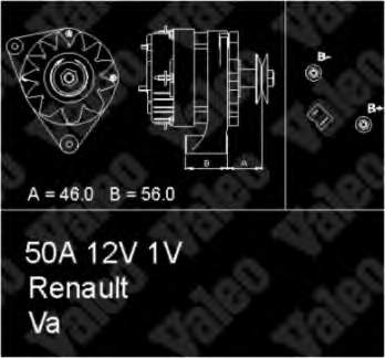 7700702054 Renault (RVI) gerador