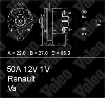 7701499459 Renault (RVI) gerador