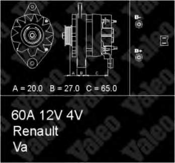 7701352316 Renault (RVI) gerador