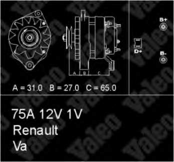 7701362052 Renault (RVI) gerador