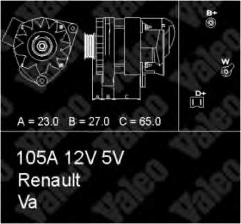 7700780774 Renault (RVI) gerador
