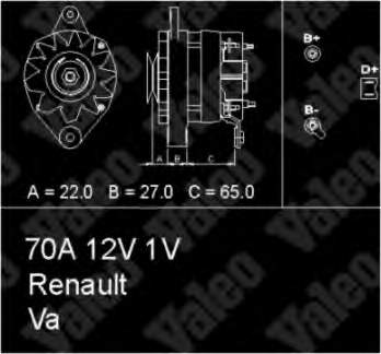 7701499442 Renault (RVI) gerador