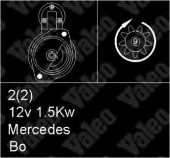 0021519301 Mercedes motor de arranco