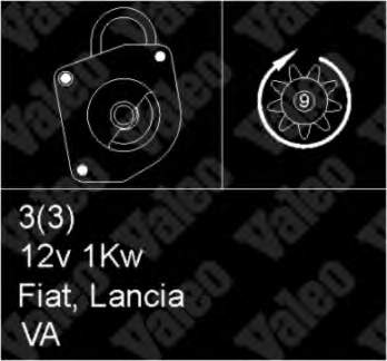 0004470377 Fiat/Alfa/Lancia motor de arranco
