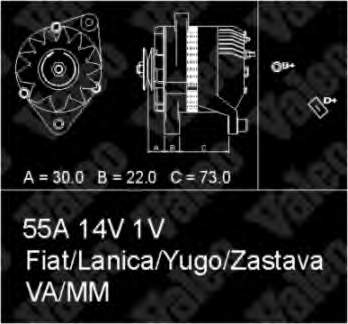 7580206 Fiat/Alfa/Lancia gerador
