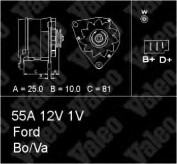 1553523 Ford gerador