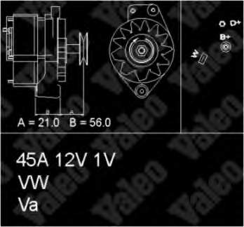 MG45 Mahle Original gerador