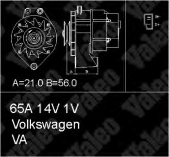 436219 VALEO генератор