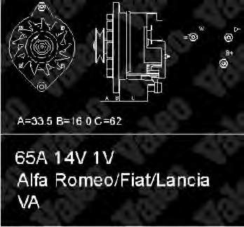 46231726 Fiat/Alfa/Lancia gerador