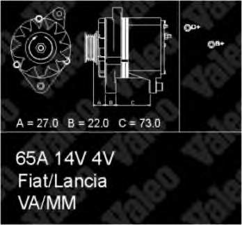 0007702242 Fiat/Alfa/Lancia gerador